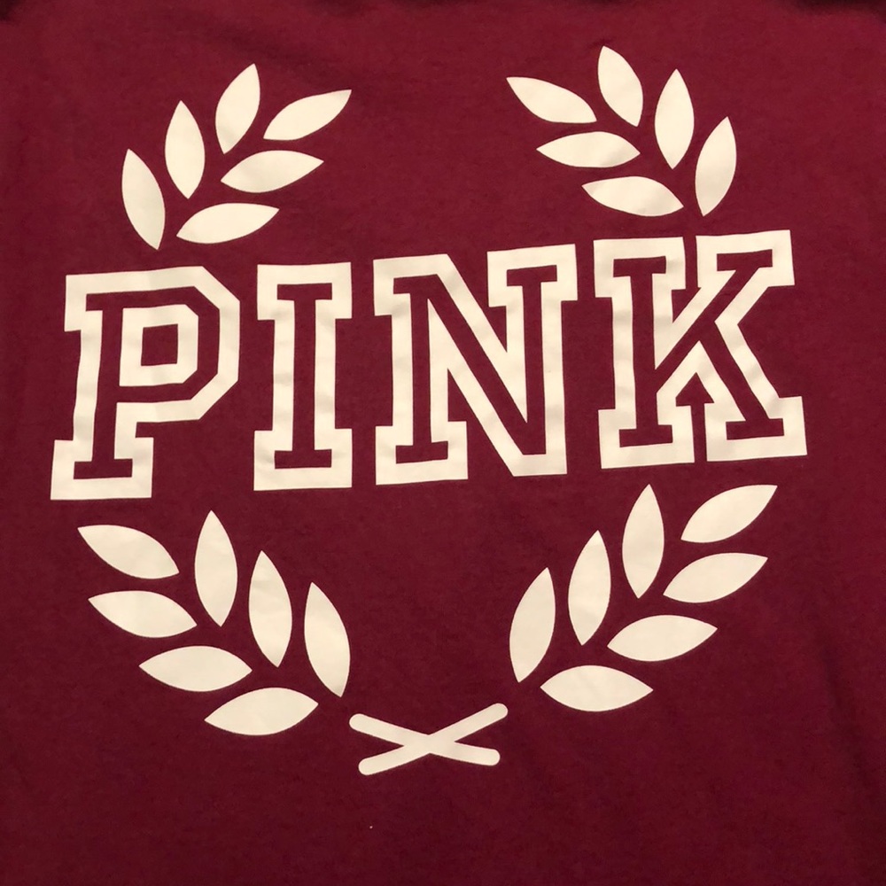 Maroon Pink-brand T-shirt, xtra long - Picture 4 of 4
